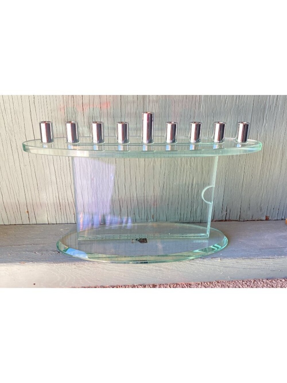 Modern glass 6 X 4 photo Frame menorah Jewish prima donna